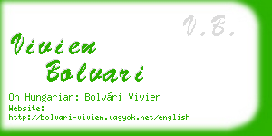vivien bolvari business card