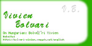 vivien bolvari business card